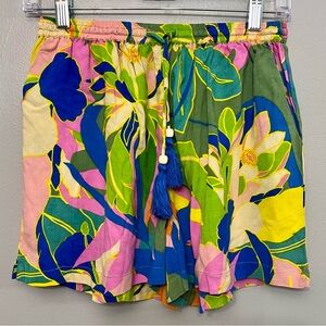 True Destinations Colorful Resort Wear Shorts Size XS